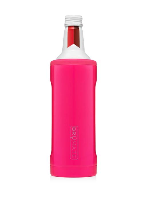 BruMate Hopsulator Twist 16oz Bottle Cooler - Neon Pink