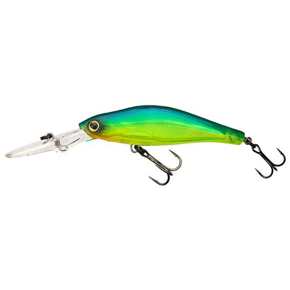Yo-Zuri 3DS Shad MR Mid-runner Suspending Holographic Charteuse Lime